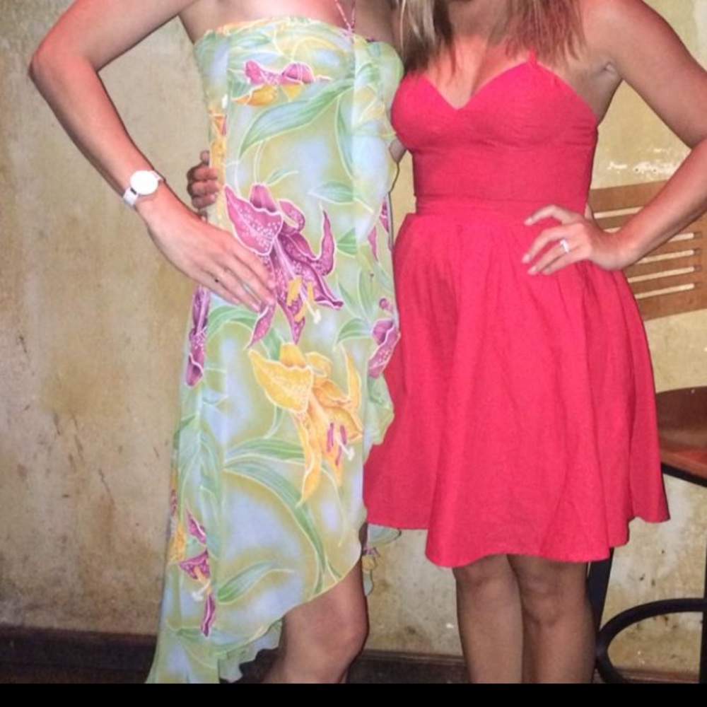 Floral Strapless Dress